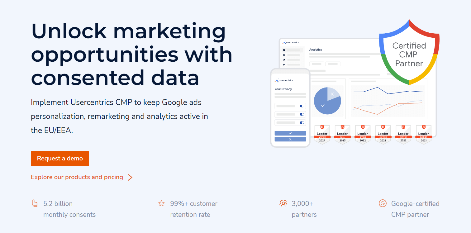 Usercentrics CMP screenshot