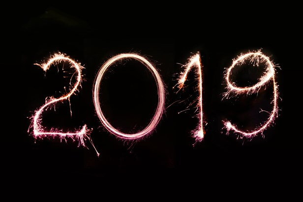 2019 written with a sparkler - Cookiebot