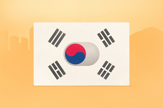 Illustration Flag of South Korea - Cookiebot