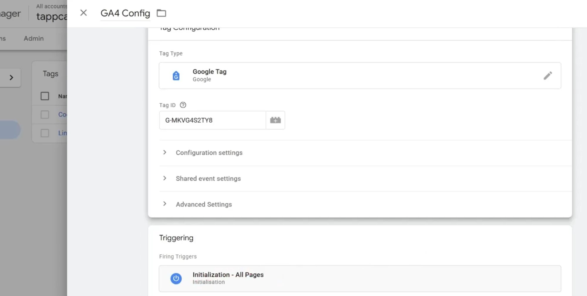 Configure new tag for G4 Consent Mode