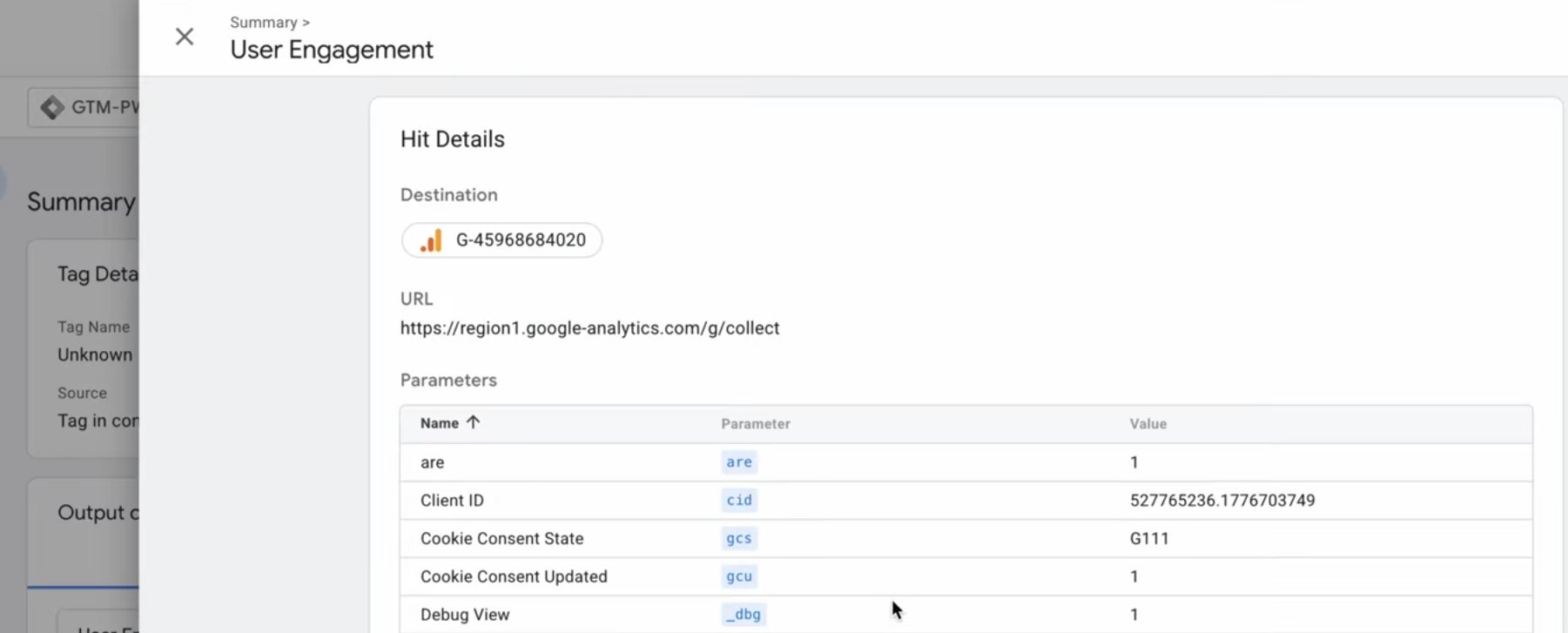 Confirm the correct tags are firing on user consent