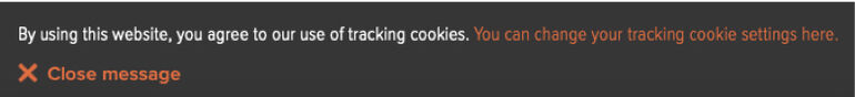 Cookie disclaimer - Cookiebot