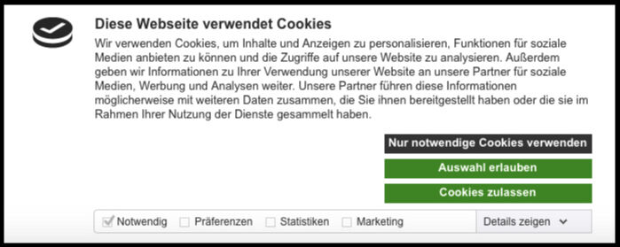 Dsgvo Eprivacy Konforme Cookie Banner Cookiebot