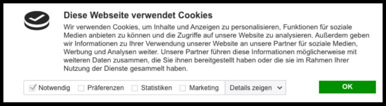 Cookie-Hinweise - die Front der digitalen Transparenz